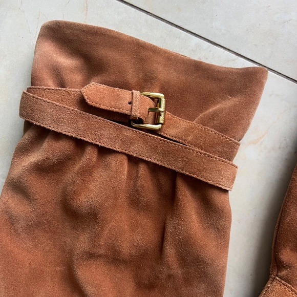 MK Burnt Cinnamon Suede Slouch Boots - Picture 3 of 11